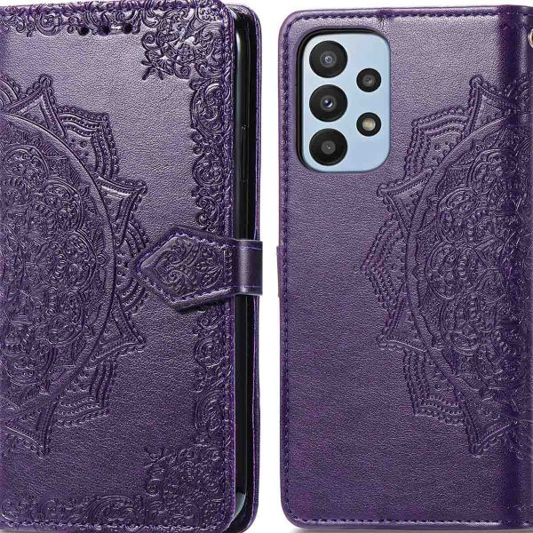 imoshion Etui de téléphone portefeuille Mandala Samsung Galaxy A23 (5G) - Violet