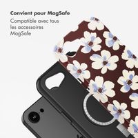 Selencia Coque arrière Vivid avec MagSafe Apple iPhone 16e - Choco Flower Pop