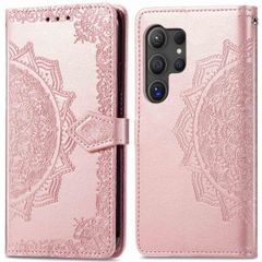 imoshion Etui de téléphone portefeuille Mandala Samsung Galaxy S24 Ultra - Rose Dorée