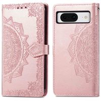 imoshion Etui de téléphone portefeuille Mandala Google Pixel 8 - Rose Dorée