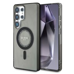 Guess Coque MagSafe IML avec strass Samsung Galaxy S25 Ultra - Noir