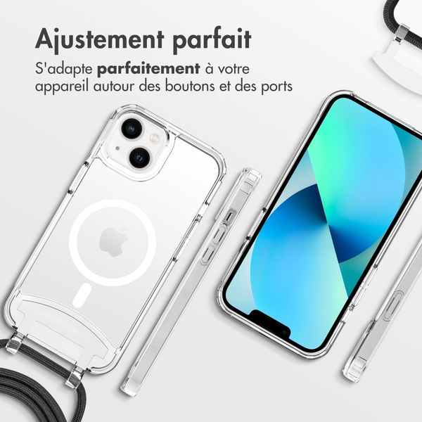 imoshion Coque MagSafe avec cordon amovible Apple iPhone 13 - Transparent