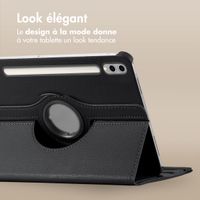 imoshion Coque tablette rotatif à 360° Samsung Galaxy Tab S10 Plus / Tab S9 Plus / Tab S9 FE Plus - Noir