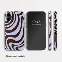 Selencia Coque arrière Vivid Apple iPhone 16 - Dream Swirl Chocolate