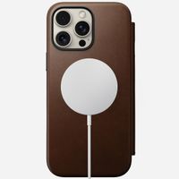 Nomad Étui de téléphone portefeuille Modern Leather Folio iPhone 16 Pro Max - Brown