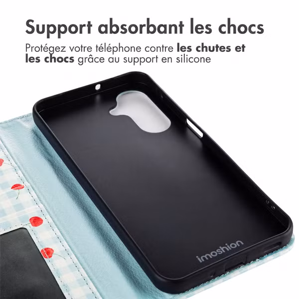 imoshion Étui de télephone portefeuille Design Samsung Galaxy A37 (5G) - Cherry Check