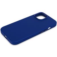 Decoded Coque en silicone MagSafe iPhone 15 - Bleu foncé