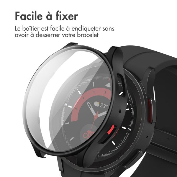 imoshion Coque rigide à couverture complète Samsung Galaxy Watch 6 - 40 mm - Noir