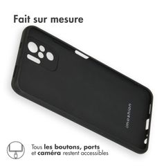 imoshion Coque Couleur Xiaomi Redmi Note 10 (4G) / Note 10S - Noir