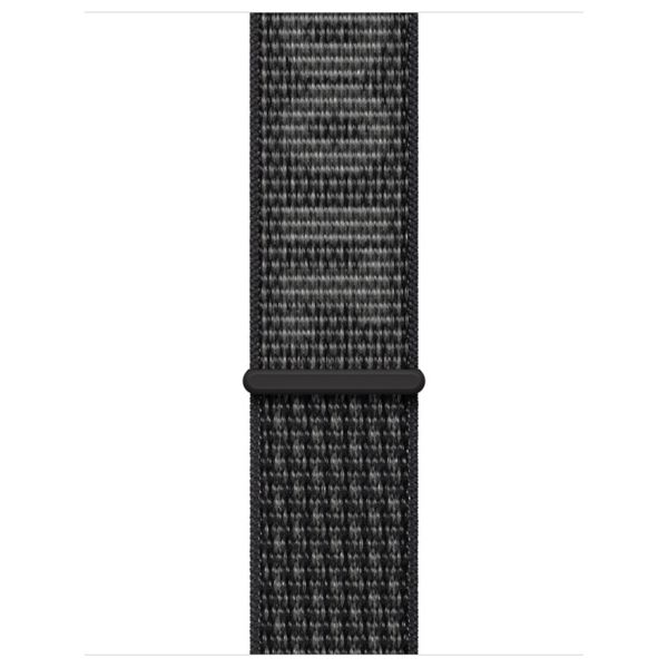Apple Bracelet Nike Sport Loop Apple Watch Series 1 t/m 9 / SE (38/40/41 mm) | Series 10 / 11 (42 mm) - Noir & Blanc