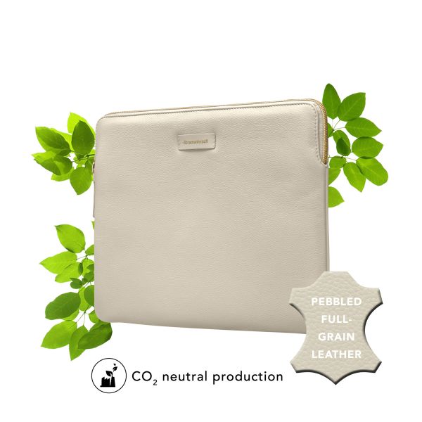 dbramante1928 ﻿Paris Sleeve - Pochette ordinateur 13 pouces - Cuir véritable - Apple MacBook Pro 13 pouces / Air 13 pouces - Sand Dune