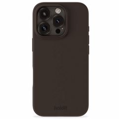 Holdit Coque Silicone iPhone 16 Pro Max - Chocolate