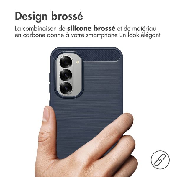 imoshion Coque Brushed Samsung Galaxy A56 - Bleu foncé