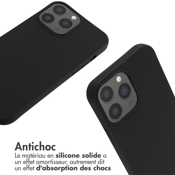 imoshion Coque en silicone avec cordon iPhone 13 Pro Max - Noir