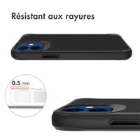 imoshion Coque Rugged Hybrid Carbon Apple iPhone 12 Mini - Noir