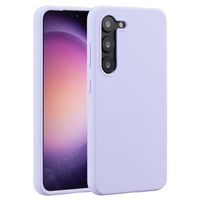 Accezz Coque Liquid Silicone Samsung Galaxy S23 - Violet