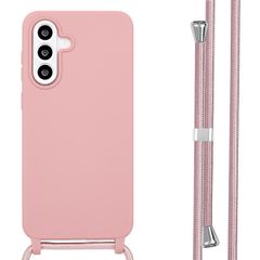 imoshion Coque en silicone avec cordon Samsung Galaxy A56 - Sand Pink