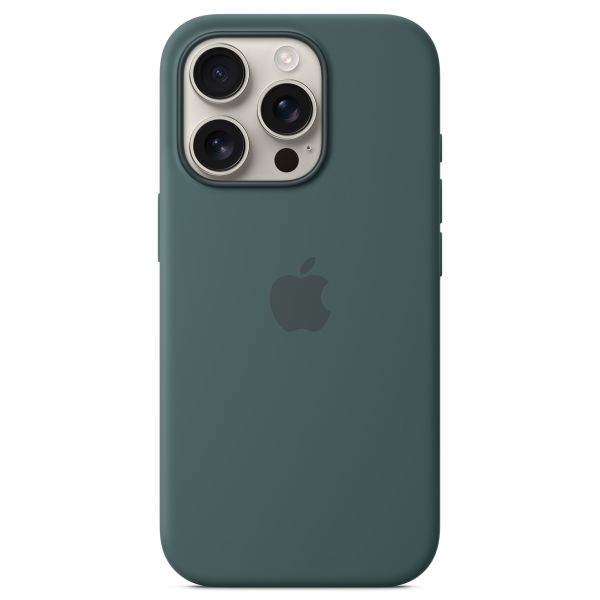 Apple Coque en silicone MagSafe iPhone 16 Pro - Lake Green