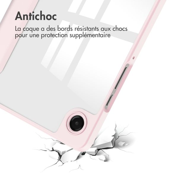 imoshion Coque tablette rigide Trifold Samsung Galaxy Tab A11 / A9 8.7 pouces - Rose