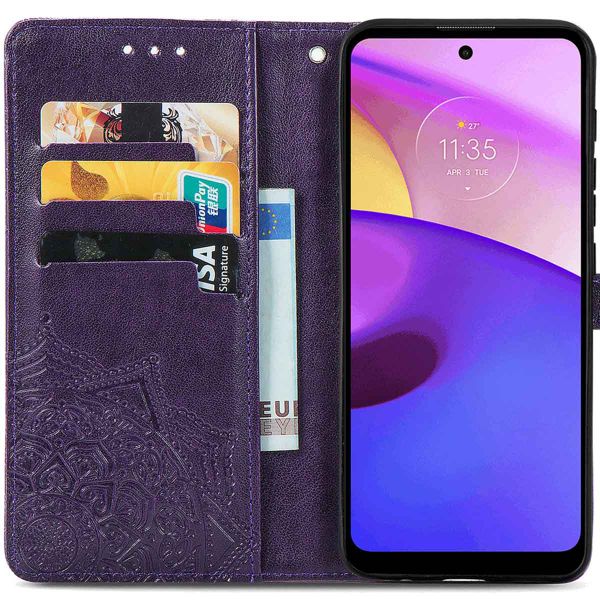 imoshion Etui de téléphone portefeuille Mandala Motorola Moto E30 / E40 - Violet