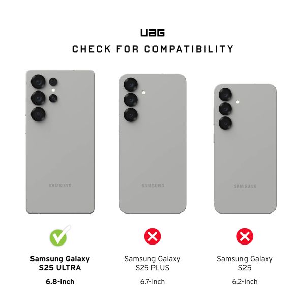 UAG Coque arrière Plyo Pro Samsung Galaxy S25 Ultra - Black Clear Ombre