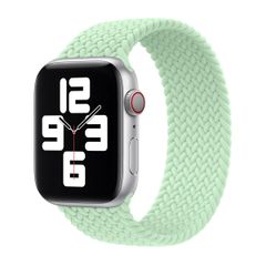 Apple Bracelet Solo tressé Apple Watch | 44/45/46/49 mm - Taille 7 - Pistachio