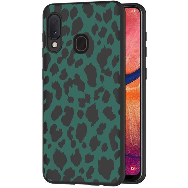 imoshion Coque Design Samsung Galaxy A20e - Léopard - Vert / Noir