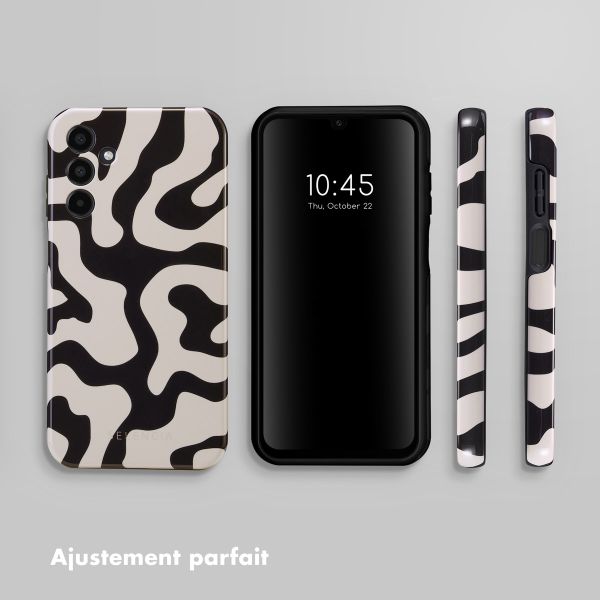 Selencia Coque arrière Vivid Tough Samsung Galaxy A15 (5G/4G) - Art Wave Black