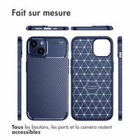 imoshion Coque silicone Carbon iPhone 14 - Bleu