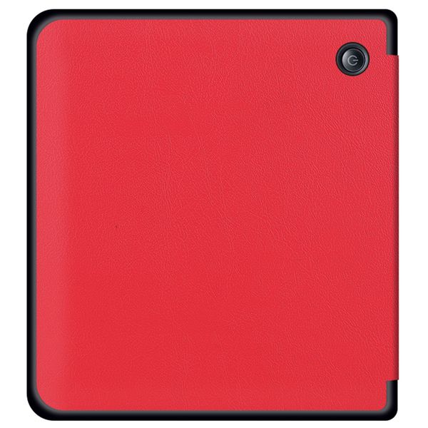 imoshion ﻿Slim Hard Sleepcover avec support Kobo Libra H2O - Rouge