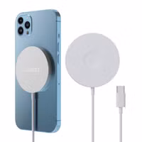 Accezz Wireless Charger USB-C - Chargeur MagSafe sans fil - 1 mètre - Blanc