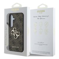 Guess Coque 4G Metal Logo Backcover Samsung Galaxy S25 Plus - Marron