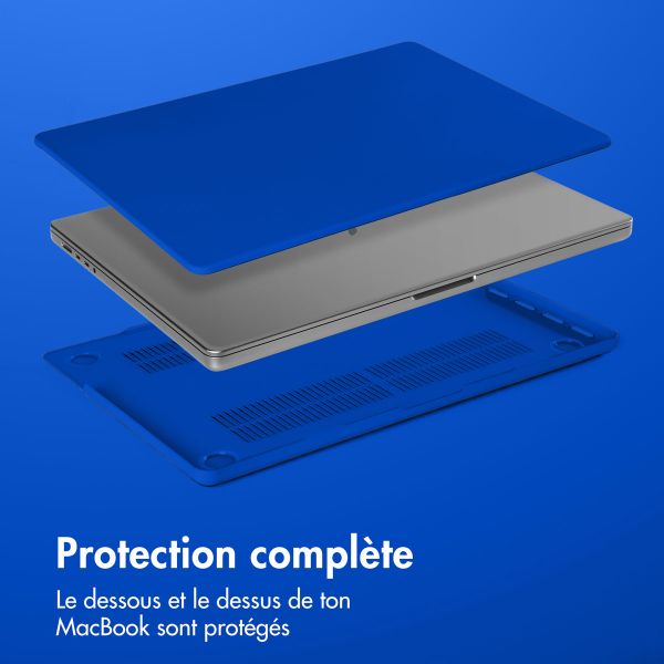 imoshion Coque rigide pour MacBook Pro 16 pouces (2021) / Pro 16 pouces (2023) M3 chip - A2485 / A2780 / A2991 / A3186 / A3403 - Cobalt Blue