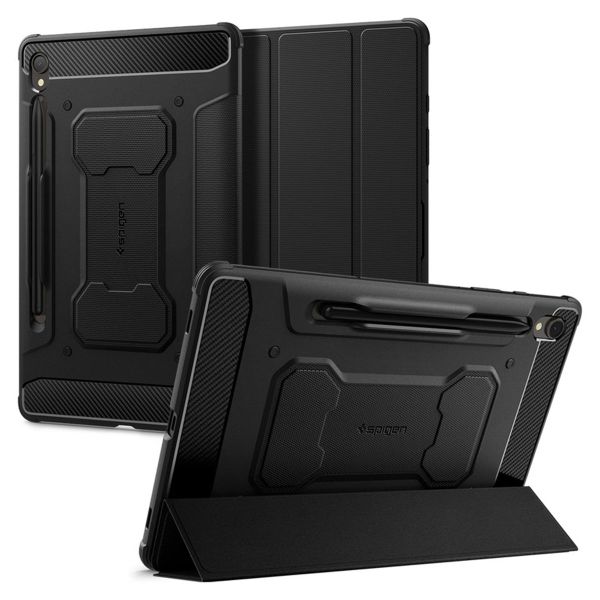 Spigen Coque tablette Rugged Armor Pro Samsung Galaxy Tab S9 11.0 pouces - Noir