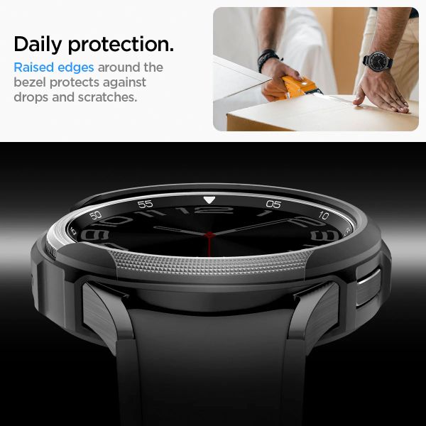 Spigen Coque Liquid Air™ Pro Samsung Galaxy Watch 6 Classic - 47 mm - Matte Black