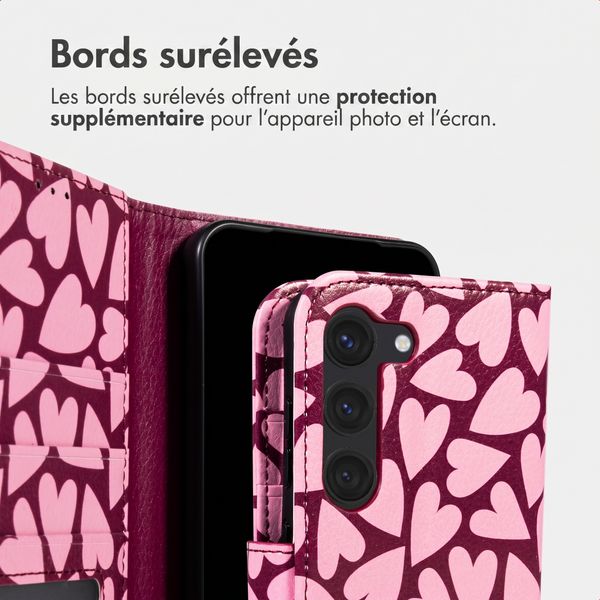 imoshion Étui de télephone portefeuille Design Samsung Galaxy S23 - Hearty Blush