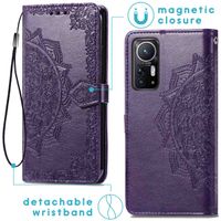 imoshion Etui de téléphone portefeuille Mandala Xiaomi 12 / 12X - Violet