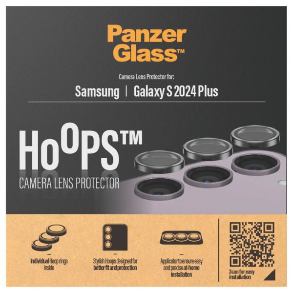 PanzerGlass Protection Caméra Hoops Optic Rings Samsung Galaxy S24 Plus - Black