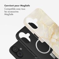Selencia Coque arrière Vivid avec MagSafe Apple iPhone 17 - Golden Beige Marble