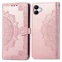 imoshion Etui de téléphone portefeuille Mandala Samsung Galaxy A04 - Rose Dorée