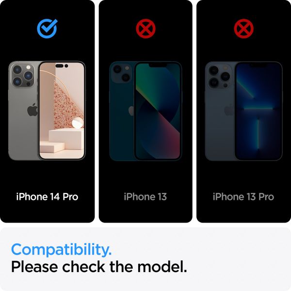 Spigen Protection d'écran en verre trempé GLAStR Fit 2 Paquets + Applicator Apple iPhone 14 Pro