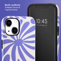 Selencia Coque arrière Vivid Apple iPhone 14 - Modern Bloom Sapphire Blue