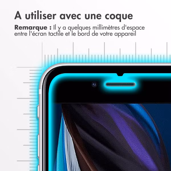 Accezz Protection d'écran en verre trempé 2-pack Apple iPhone SE (2022 / 2020)