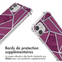 imoshion Coque Design avec cordon iPhone 12 Mini - Bordeaux Graphic