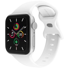 imoshion Bracelet en silicone⁺ Apple Watch Series 1 t/m 9 / SE (38/40/41 mm) | Series 10 / 11 (42 mm) - Taille S/M - Blanc