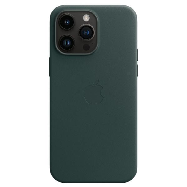 Apple Coque Leather MagSafe iPhone 14 Pro Max - Forest Green