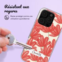 Coque personnalisée avec des fleurs iPhone 16 Pro Max - Transparent