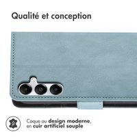 imoshion Étui de téléphone portefeuille Luxe Samsung Galaxy A35 - Bleu clair