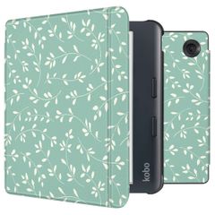 Kwmobile Étui Liseuse Compatible Avec Kobo Clara BW/Colour - Étui à Rabat Magnétique Protection En PVC - Jaune-Rouge-Vert
