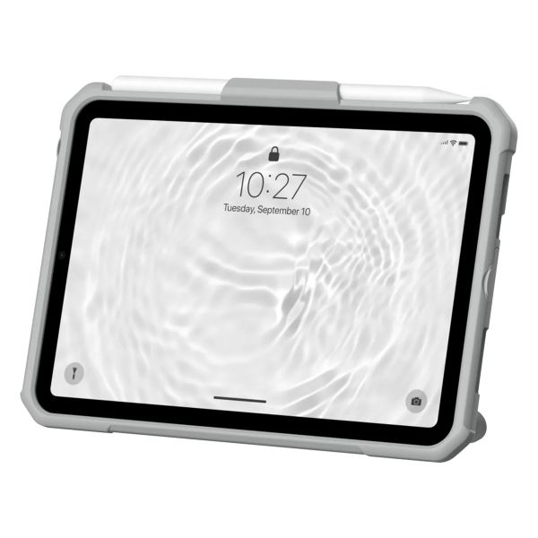 UAG Coque tablette Scout Healthcare avec support et strap Apple iPad Mini 7 (2024) / iPad Mini 6 (2021) - Blanc / Gris